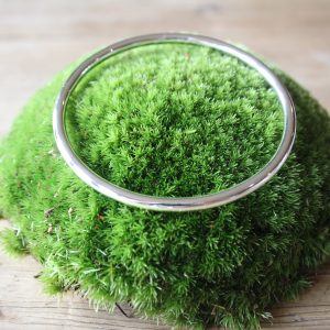 Silver hallmarked polished chunky bangle 5mm