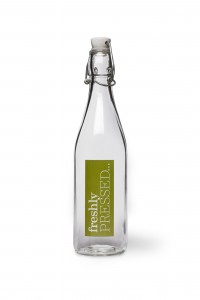 Vintage style bottle - 'freshly pressed'