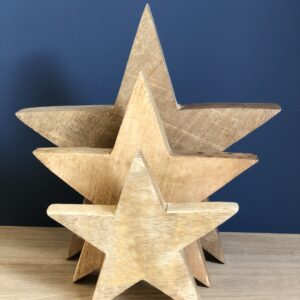 Set of 3 Woodbridge standing stars