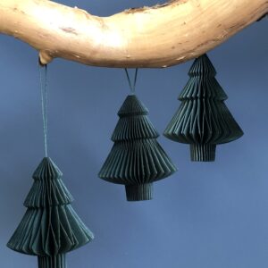 Maddox Tree, Small Hanging Decoration in Forest Green